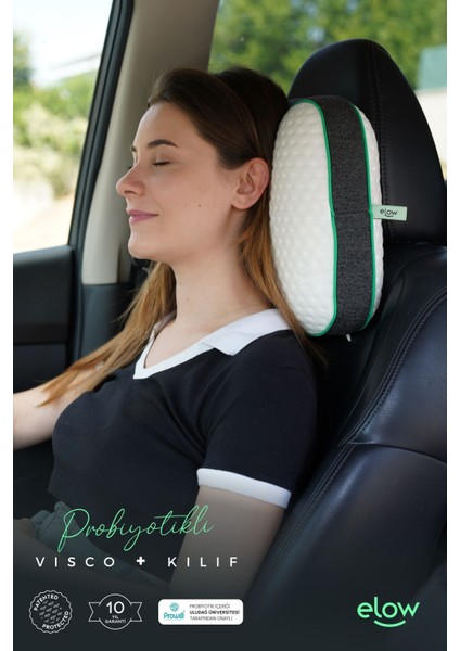 Probiotic+ Visco Çocuk/kamp Yastığı, 40 x 25 x 10