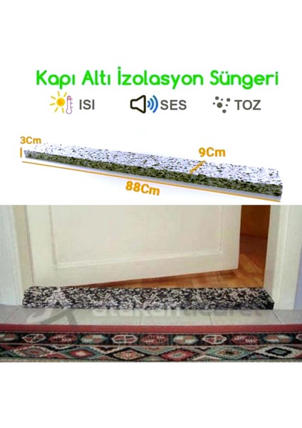 2 Adet Birden Kapı Altı Izolasyon Süngeri Kapı Altı Eşik Süngeri Rüzgar Önleyici Sünger indirimleri