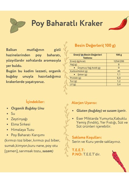 Poy Baharatlı Kraker 150 gr fırsatları