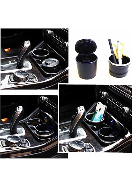 Ford Tourneo Connect Uyumlu Mavi Işıklı Kapaklı Küllük-Kumbara Cn fırsatları