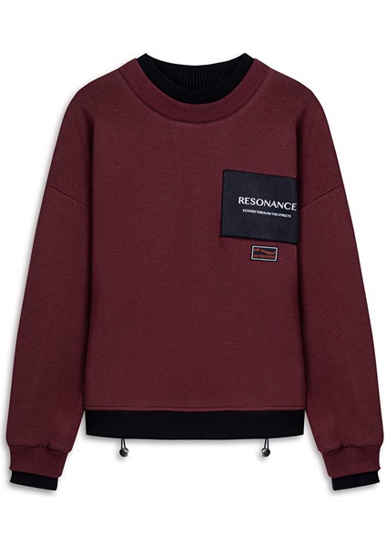 Colorblock Patch'li Sweatshırt TW6250091056035