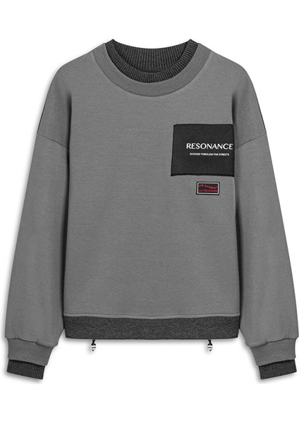 Colorblock Patch'li Sweatshırt TW6250091056005