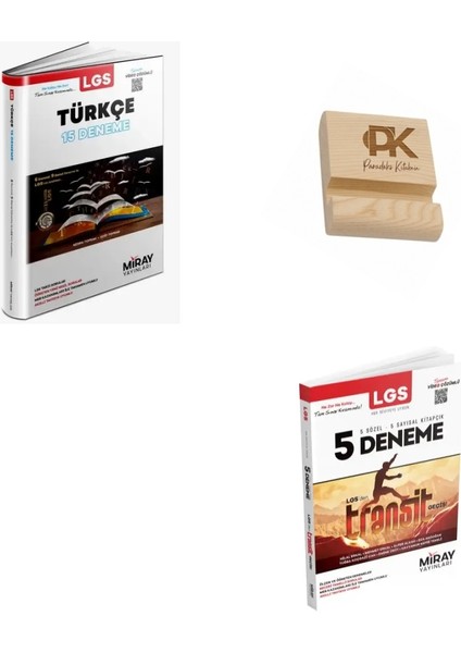 Miray Lgs 8. Sınıf Türkçe 15LI Deneme ve 5 Sayısal 5 Sözel Kitapcık Deneme + Telefon Standı