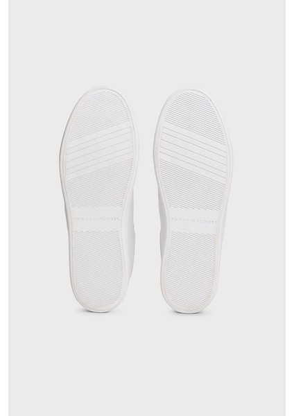 Hakiki Deri Logolu Bağcıklı Sneaker Ayakkabı Bayan Ayakkabı FW0FW09001 Ybs fırsatları