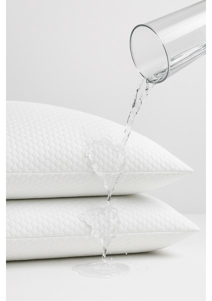 2'li Micro Sıvı Geçirmez Yastık Alezi | Yastık Koruyucu Beyaz - 50X70 cm modelleri