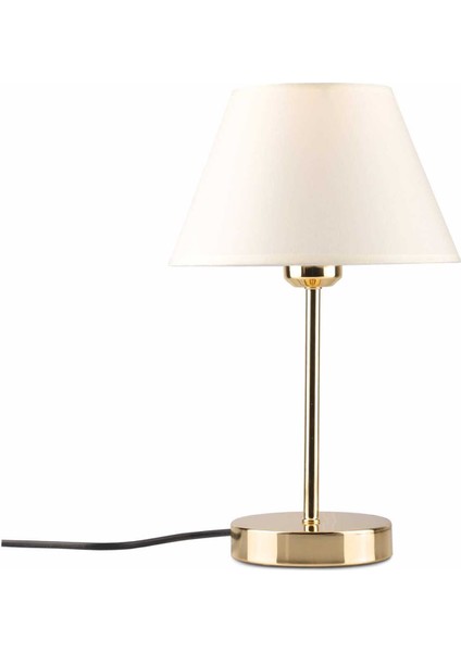 Krem Kumaş Gold Gövde Modern Abajur – Şık Masa Üstü Dekoratif Aydınlatma Lambası fiyatları