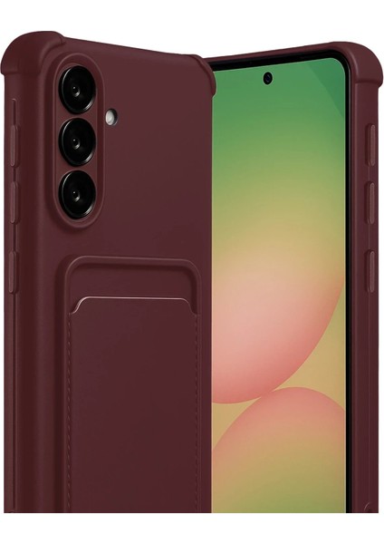 CPT05 Samsung Galaxy A17 5g Kelvin Kartvizitli Silikon - Bordo fiyatları