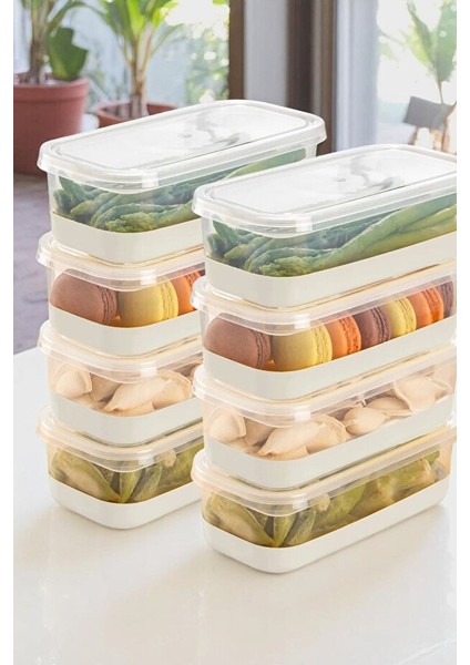 6 Lı Dondurucu Silikon Tabanlı Saklama Kabı