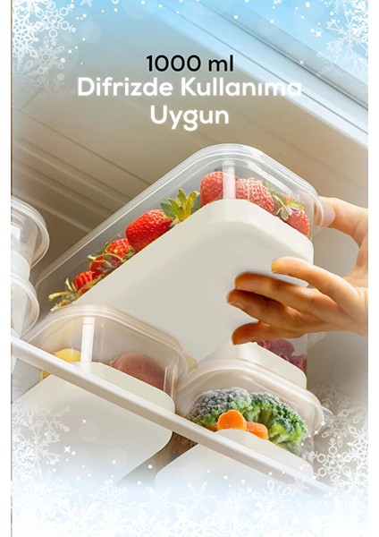 6 Lı Dondurucu Silikon Tabanlı Saklama Kabı modelleri