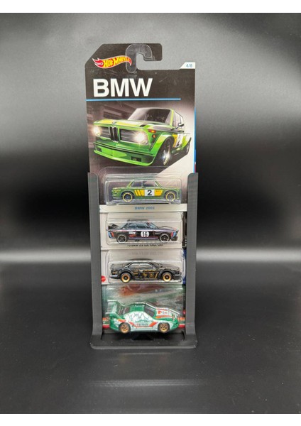 1:64 Diecast Model Uzun ve Kısa Kart Regular Stand - 4 Araçlık