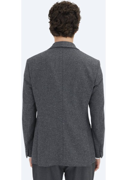 Gri Mikro Modern Fit %100 Yün Ceket indirimleri