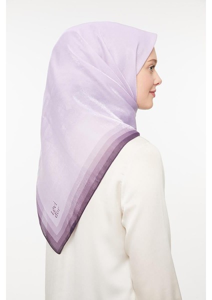 Açık Eflatun Kehribar Eşarp