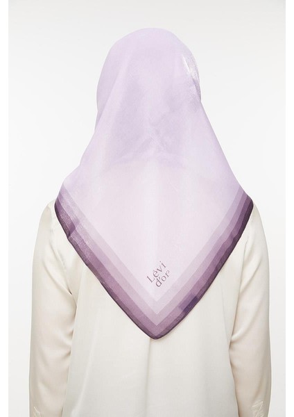 Açık Eflatun Kehribar Eşarp