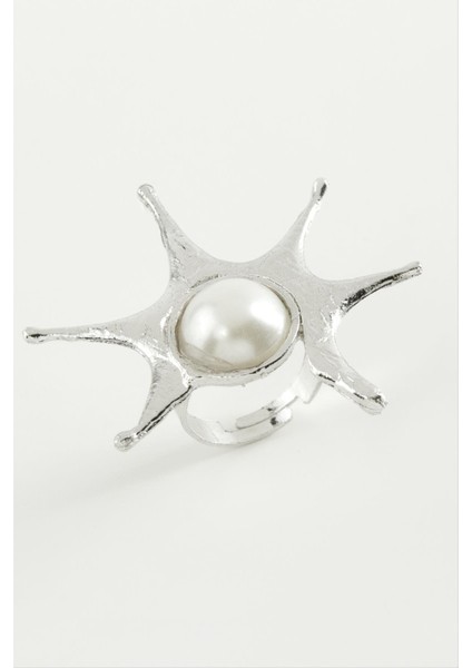 Güneş Inci Metal Yüzük