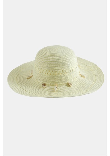 Deniz Kabuğu Hasır Şapka