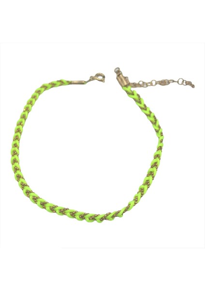 Kadın Neon Renk İpek İp Hal Hal