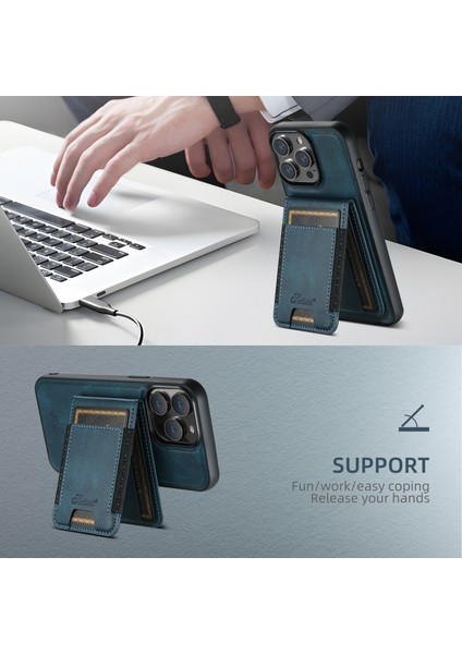 iPhone 13 Pro Max Kılıf H17 2-1 Manyetik Mıknatıs Kartlıklı Kapak fırsatları