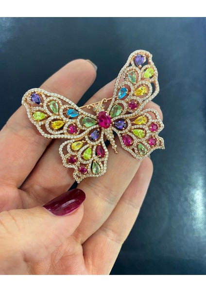 Kelebekli Gümüş Broş fiyatları