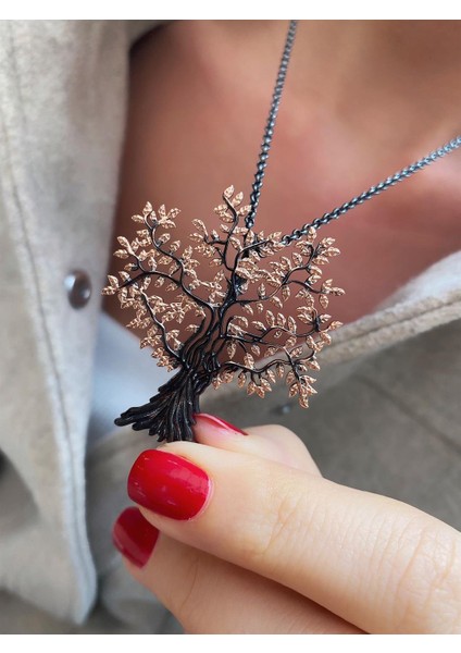 Kadın Gümüş Hayat Ağacı Kolye1 fırsatları