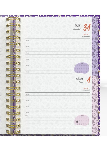 Spiralli 2026 Ajanda Flowers 1 indirimleri