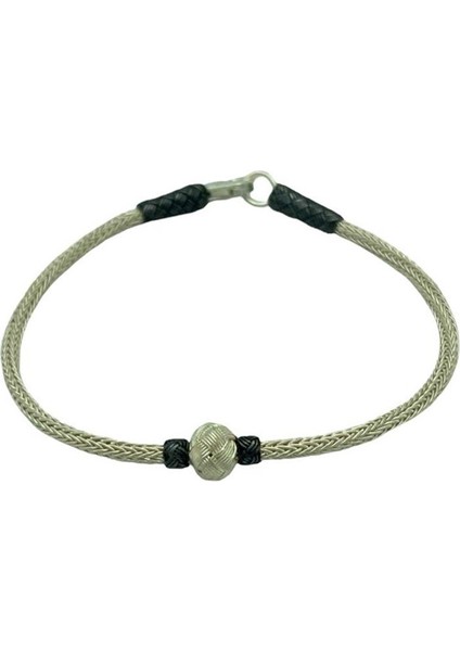 Kazaziye Gümüş Çift Renk Top Bileklik fiyatları