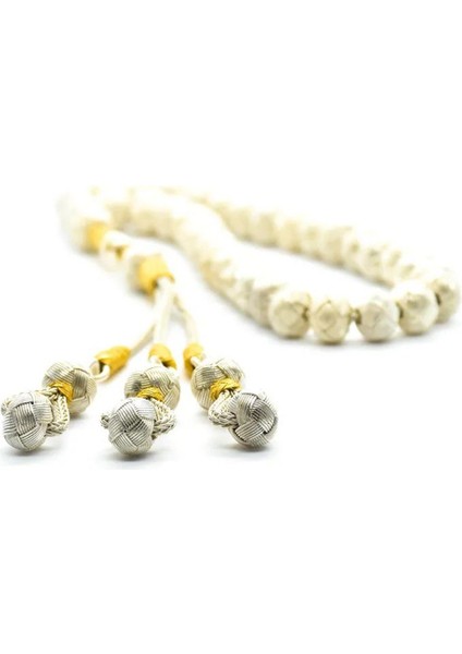 Erkek Gümüş Çift Renkli Kazaziye Tesbih fırsatları