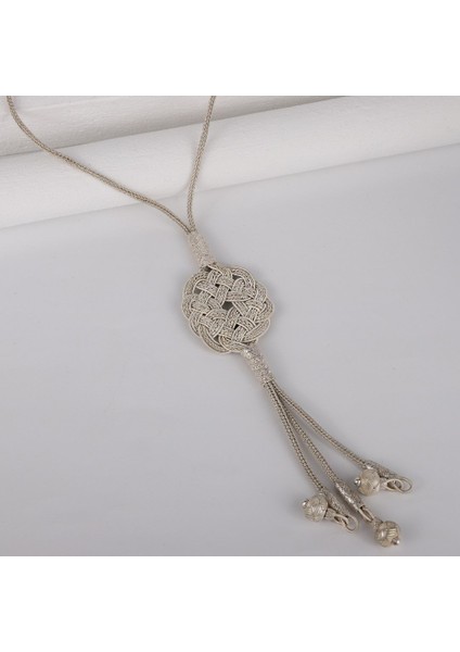 Kadın Gümüş Kazaziye Kolye modelleri