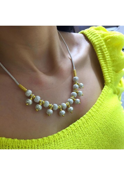 Kadın Çift Renkli Kazaziye Kolye modelleri