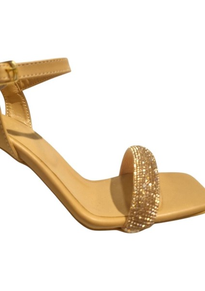 Kadın Taşlı Tek Bant Ayakkabı Nude - 36 modelleri