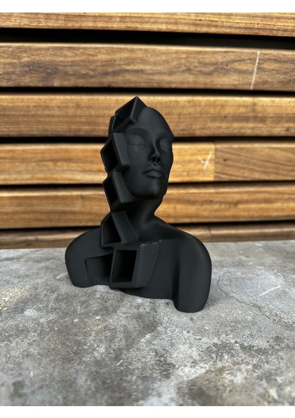 Modern Geometrik Kadın Büst Heykel – Dekoratif Obje modelleri