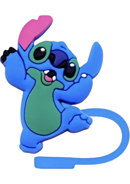 Termos Uyumlu Stitch Figürlü Pipet Koruyucu | Silikon Kapak fırsatları
