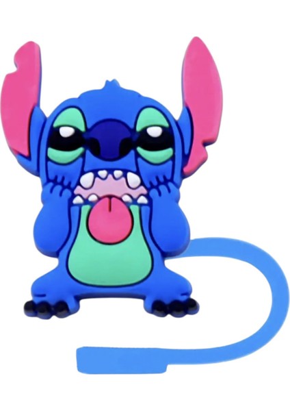 Termos Uyumlu Stitch Figürlü Pipet Koruyucu | Silikon Kapak indirimleri