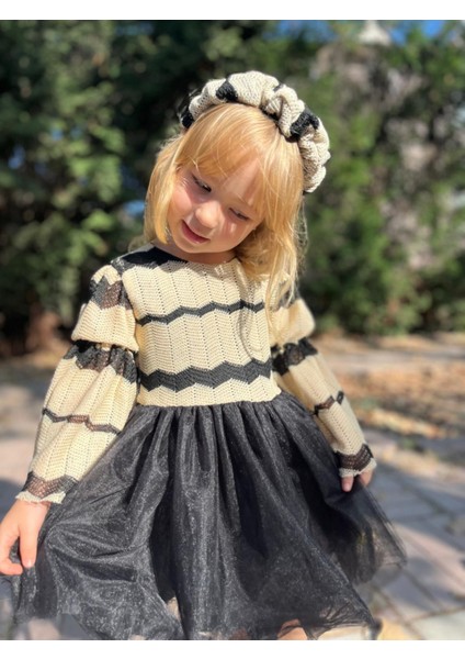 Kız Çocuk Taç Toka Detaylı Tütü Etekli Elbise Özel Tasarım Doğumgünü Düğün fiyatları