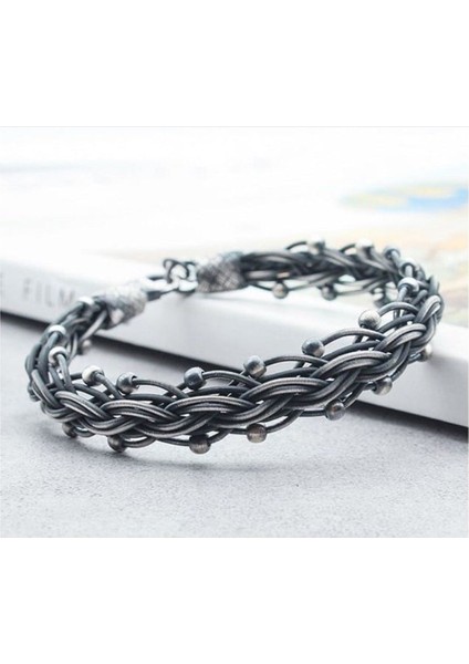 Kadın Oksitli Gümüş Kazaziye Bileklik modelleri