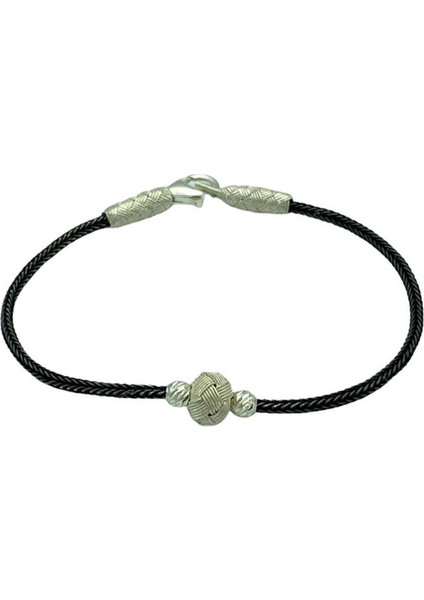 Kazaziye Gümüş Çift Renk Dorikalı Top Bileklik modelleri