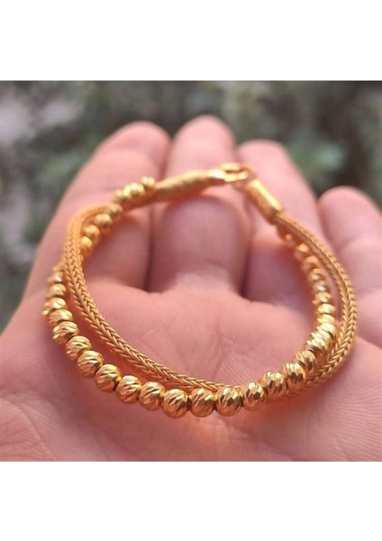 Kadın Dorica Kazaziye Bileklik Altın Kaplama