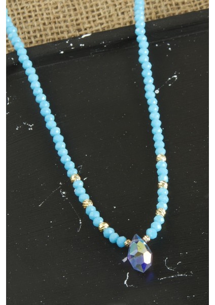 Dorika Damla Kristal Kolye