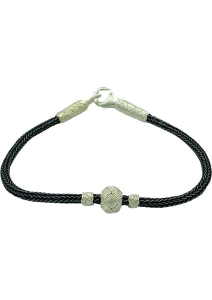 Kazaziye Gümüş Çift Renk Bileklik