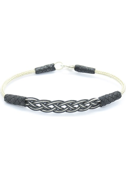 Kadın Örgü Modeli Kazaziye Gümüş Bileklik