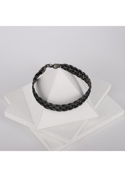 Kazaziye Gümüş Oksitli Bileklik fırsatları