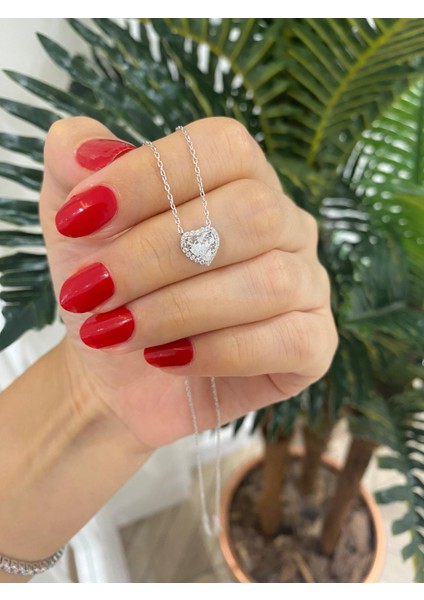 Kadın Gümüş Kalp Kolye fiyatları