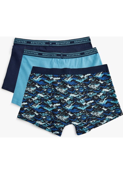 3'lü Boxer Seti Baskı Detaylı Çok Renkli fiyatları