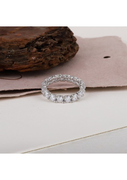 Kadın Gümüş Kare Taş Tamtur Yüzük indirimleri