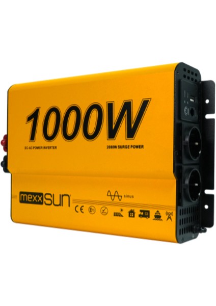 Inges - Mexxsun 24 Volt 1000 Watt Tam Sınus Inverter Karavan Bağ Evi 220 Volt Çevirici Invertör indirimleri