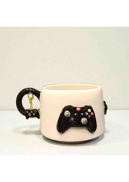 "SINIRLI SAYIDA" Bonita Bon Luxe 3D Kabartmalı Charm Hediyeli Gamer Oyun Konsolu Kupa Mug Bardak Hediye Paketi Yapılır