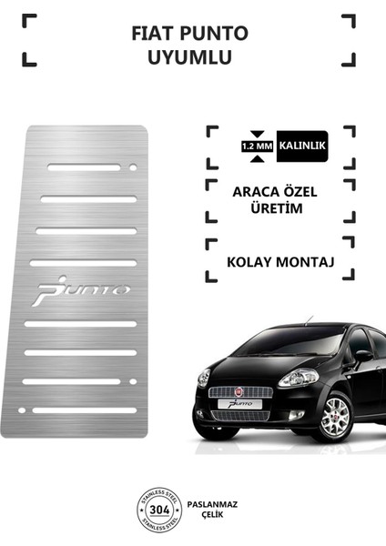 Fıat Punto Ayak Dinlendirme Pedalı Krom Ayak Dayama Pedalı