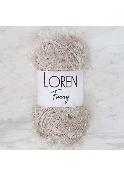 Loren Furry Açık Bej El Örgü Ipi - RF050