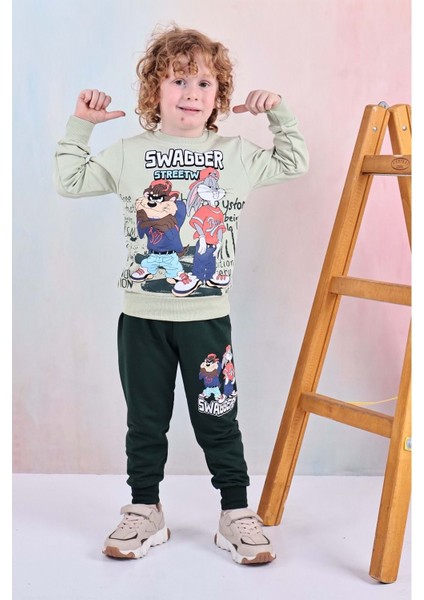 3-10 Yaş Taz ve Baksbani Erkek Ikili Takım- 8184245 - Yeşil