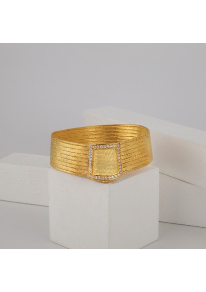 Kadın Gümüş Tek Sıra Taşlı 9 Sıra Hasır Bileklik modelleri