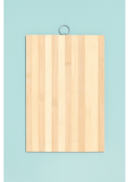 Bambu Kesme Tahtası 27X30 Cm, Doğal Bambu Doğrama ve Sunum Tahtası